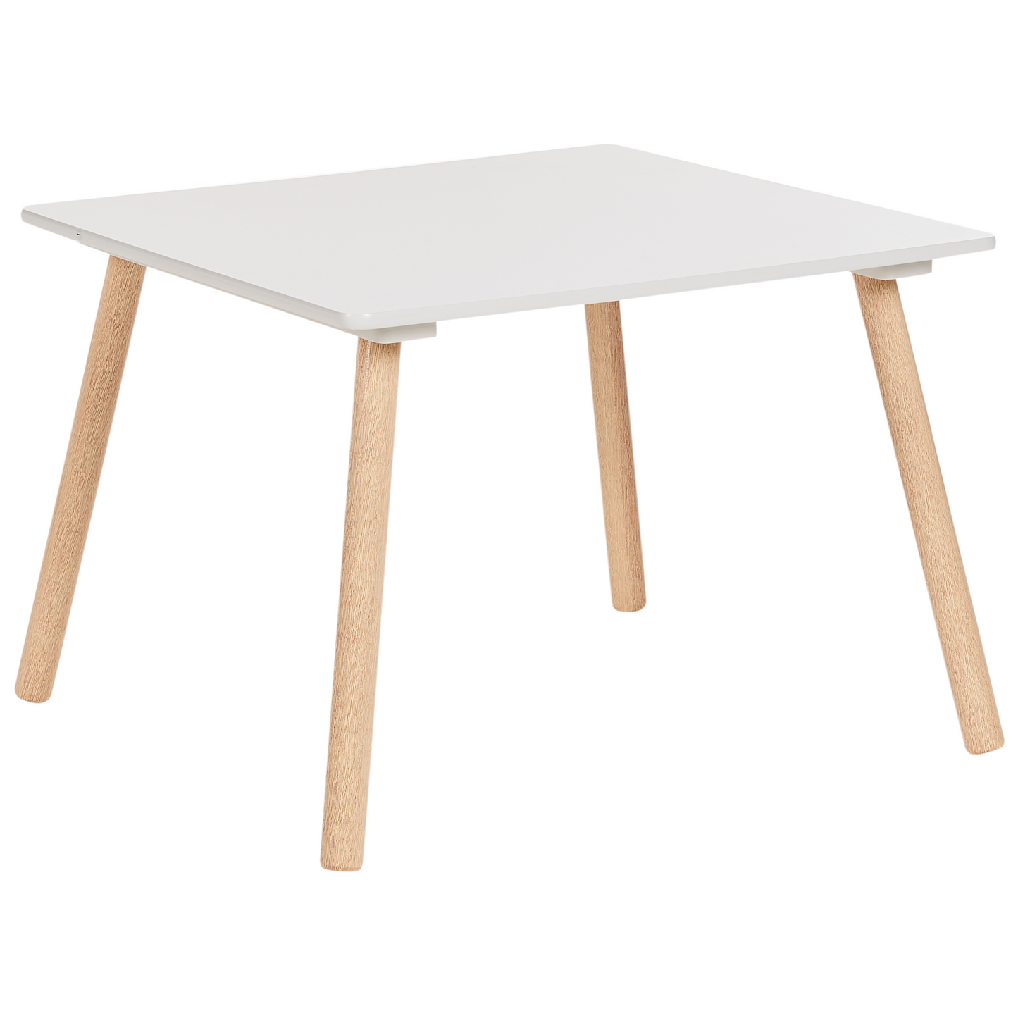 BrightNest Kids 2 Seater Table And Chairs Set White And Light Wood