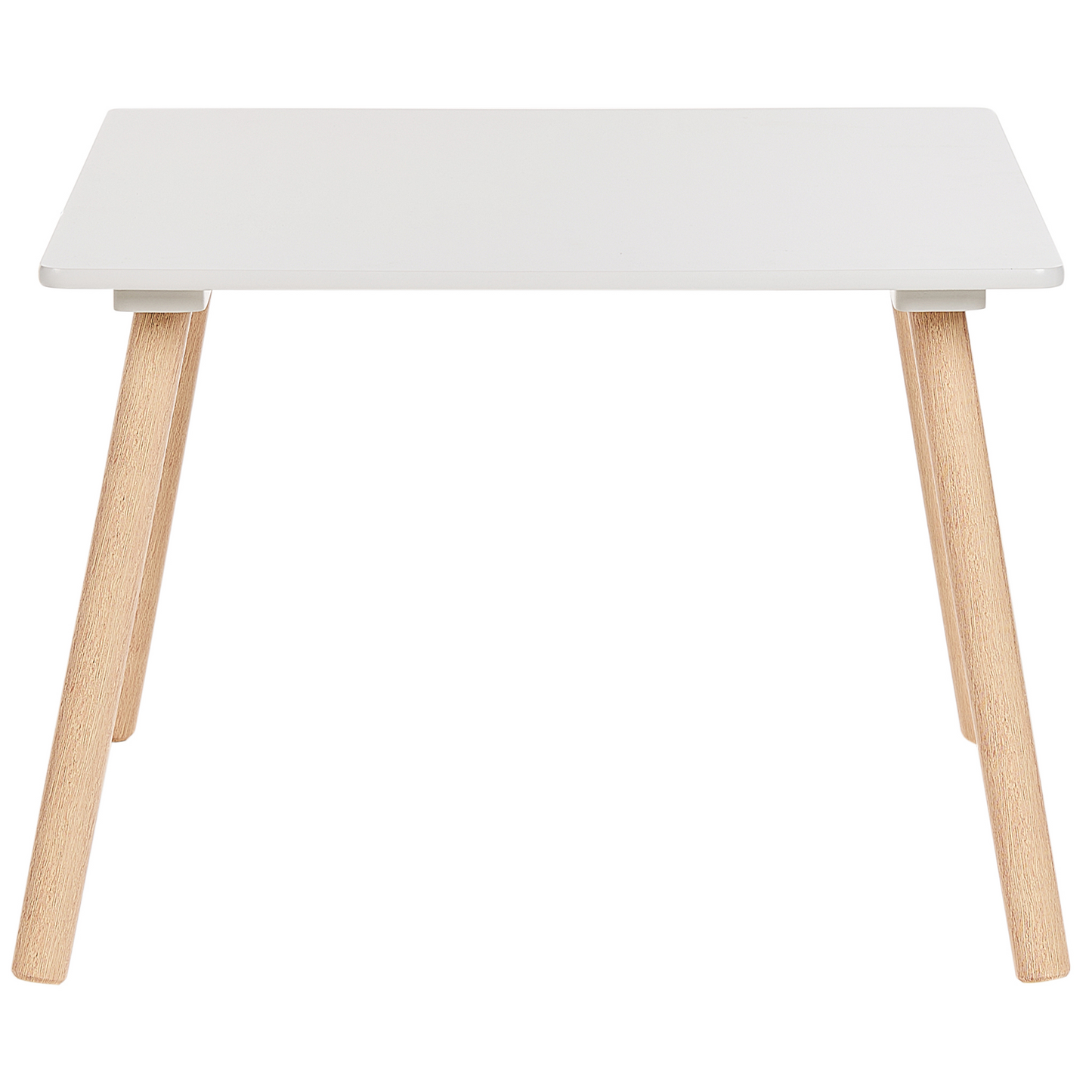 BrightNest Kids 2 Seater Table And Chairs Set White And Light Wood