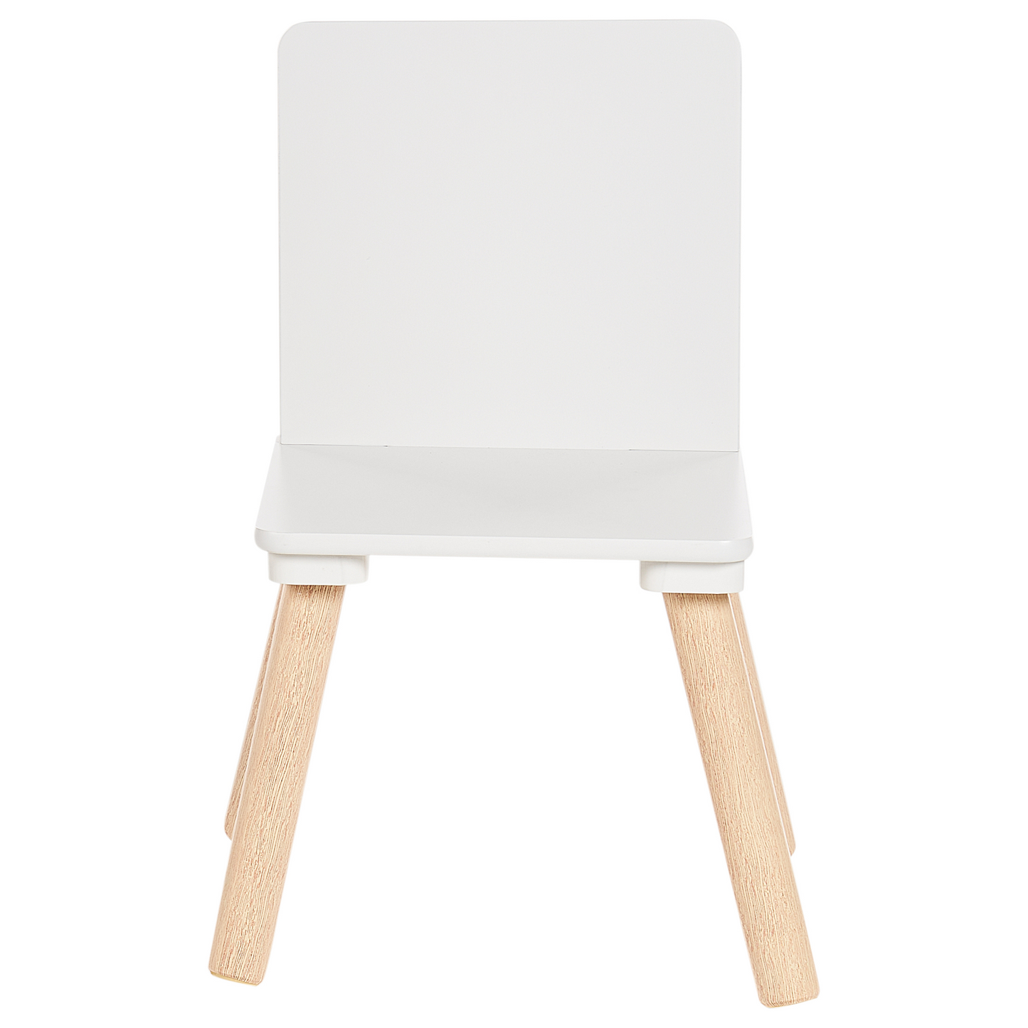 BrightNest Kids 2 Seater Table And Chairs Set White And Light Wood