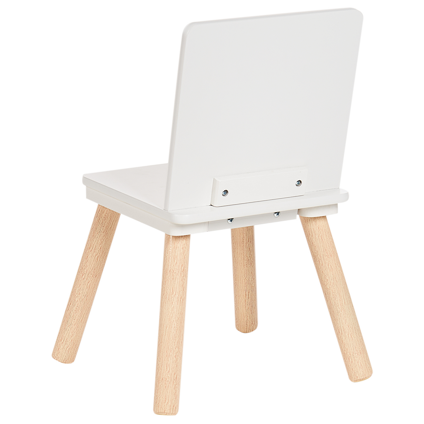 BrightNest Kids 2 Seater Table And Chairs Set White And Light Wood