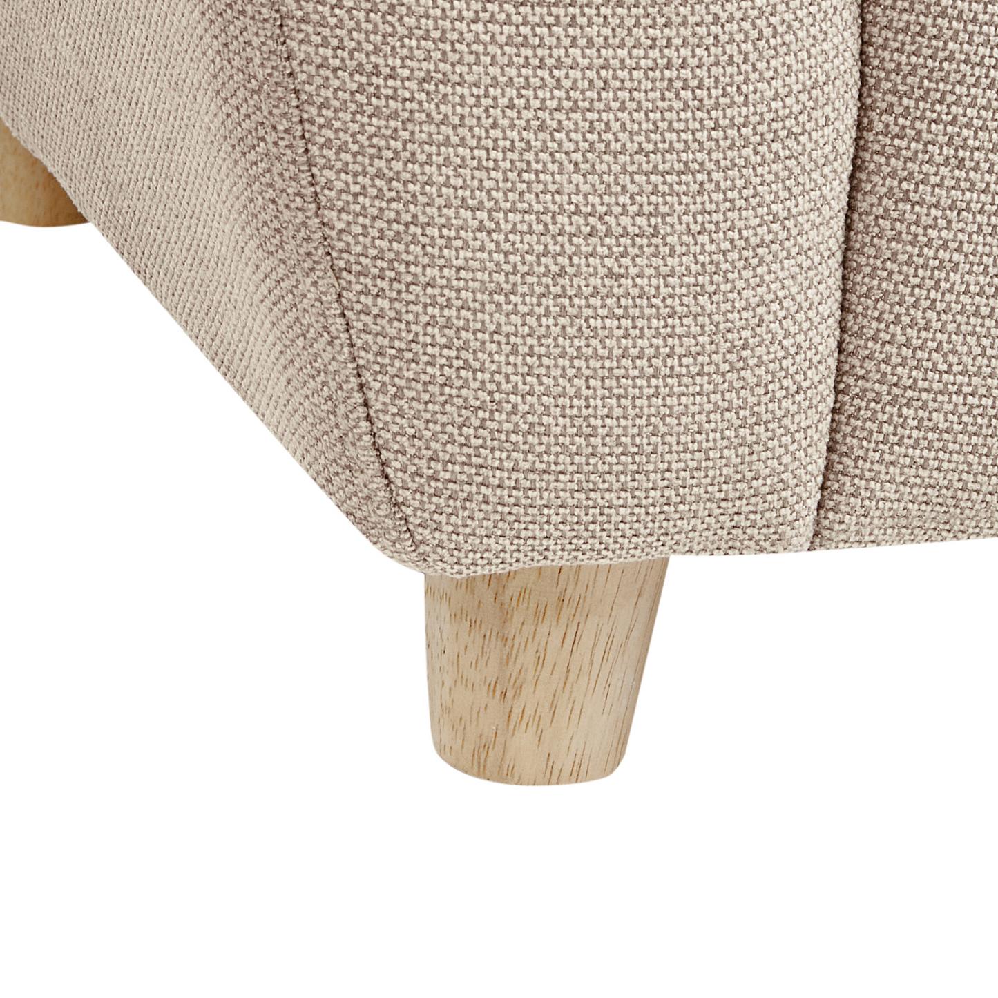 Little Hippo Kids Armchair Taupe Fabric Upholstery With Foam Cushioned Seat And Armrests Modern Design