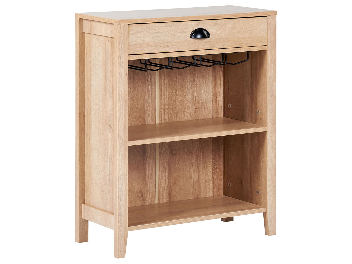 Sideboard Light Brown Particle Board Traditional 1 Drawer