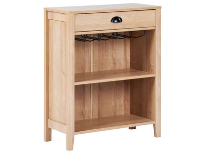 Sideboard Light Brown Particle Board Traditional 1 Drawer