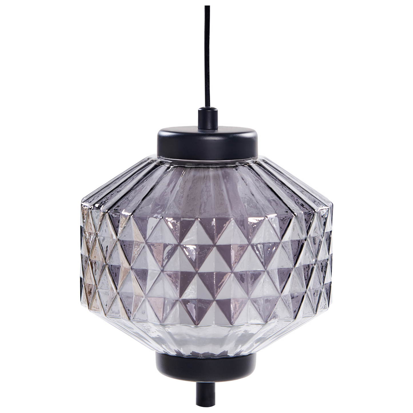 Pendant Lamp Iron Finish Multicolor Glass 5 Light