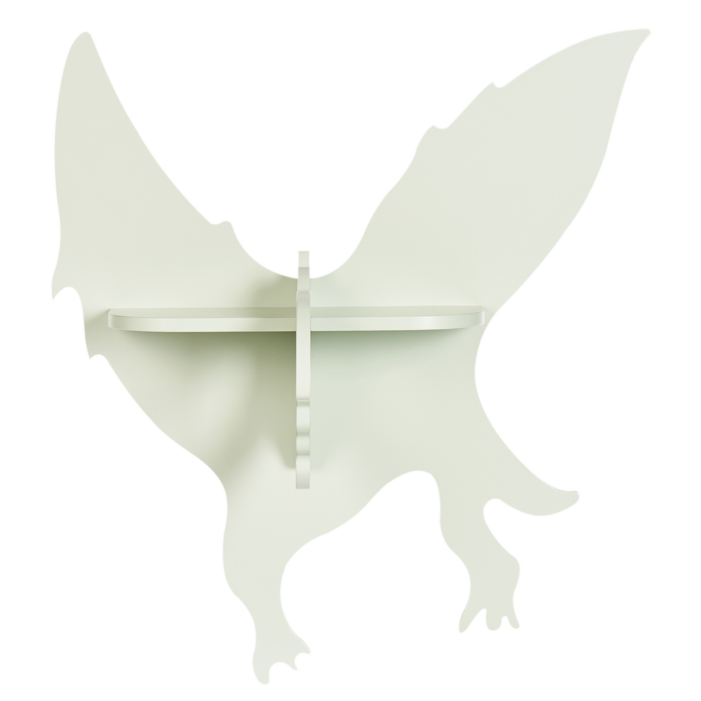 DinoNest Dinosaur Wall Shelf Light Green MDF