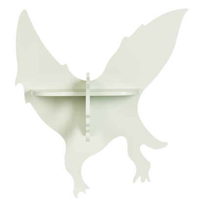 DinoNest Dinosaur Wall Shelf Light Green MDF