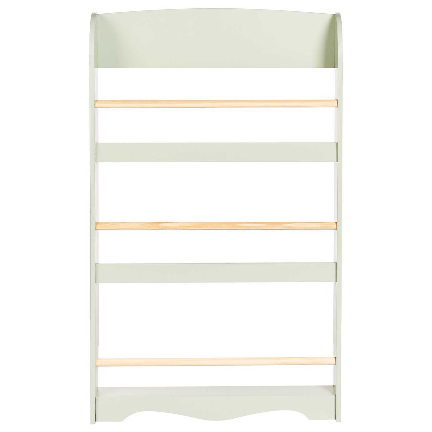 BrightNest Wall Bookshelf 3 Tier Light Green Kids Room