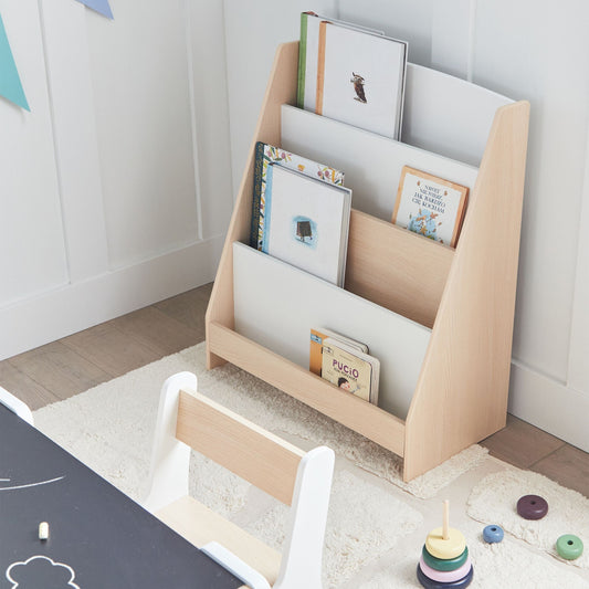 Brand Name 4-Tier Bookshelf White MDF Shelves