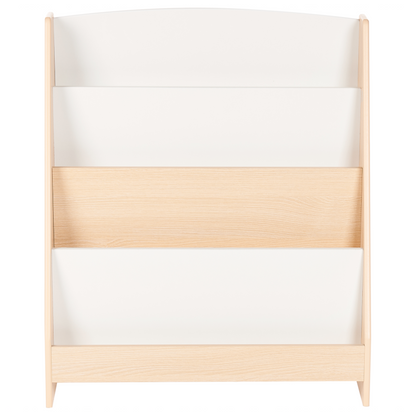 Brand Name 4-Tier Bookshelf White MDF Shelves
