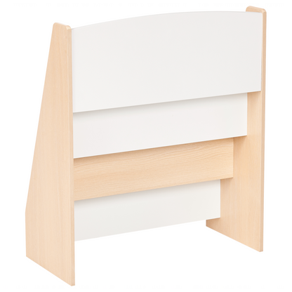 Brand Name 4-Tier Bookshelf White MDF Shelves