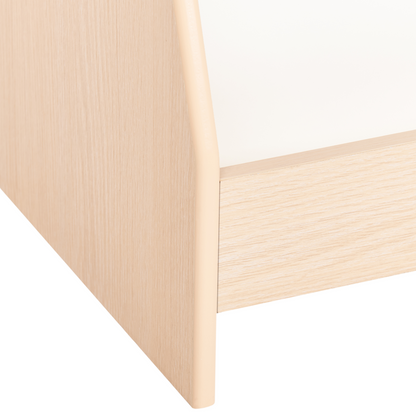Brand Name 4-Tier Bookshelf White MDF Shelves
