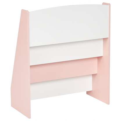 BrightNest 4 Tier Pastel Pink MDF Bookshelf