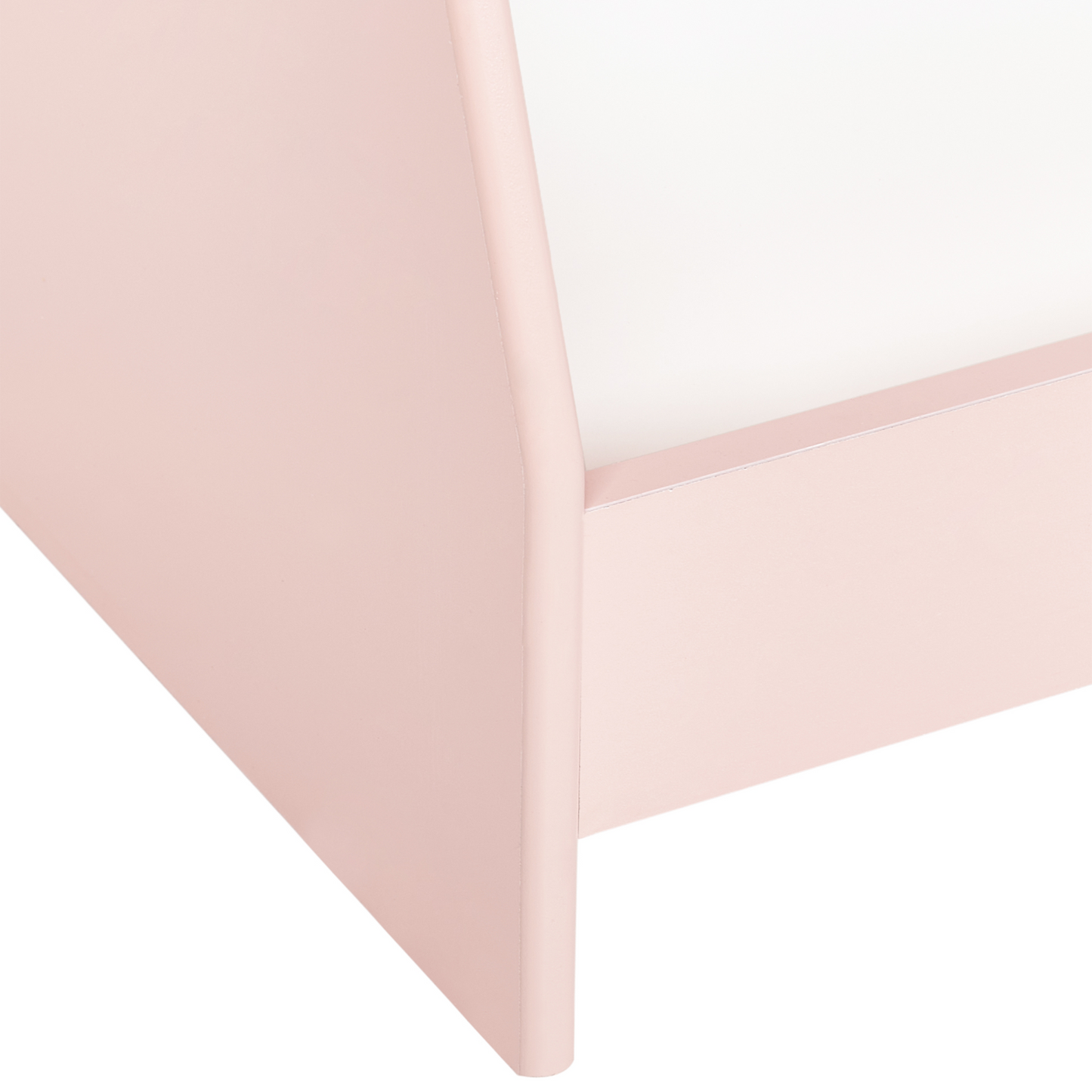 BrightNest 4 Tier Pastel Pink MDF Bookshelf