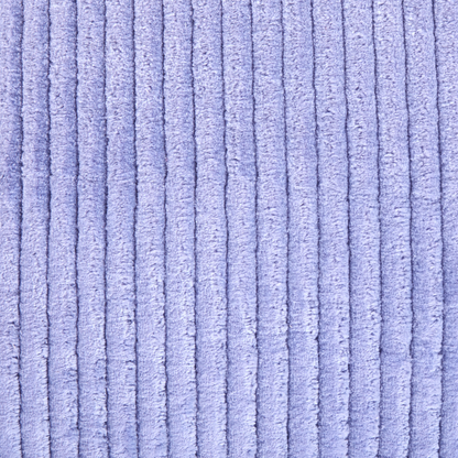Floor Cushion Light Violet 55 x 55cm Velvet Corduroy Pouffe