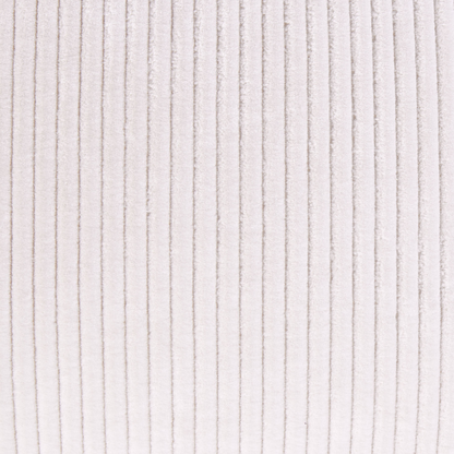 Floor Cushion Light Beige Cotton With Velvet Texture And Ribbed Corduroy Square Pouffe 55 x 55 x 20cm
