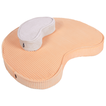 Peach Pink Bean Floor Cushion 90 x 75 x 10cm Corduroy Pouffe