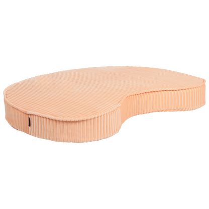 Peach Pink Bean Floor Cushion 90 x 75 x 10cm Corduroy Pouffe