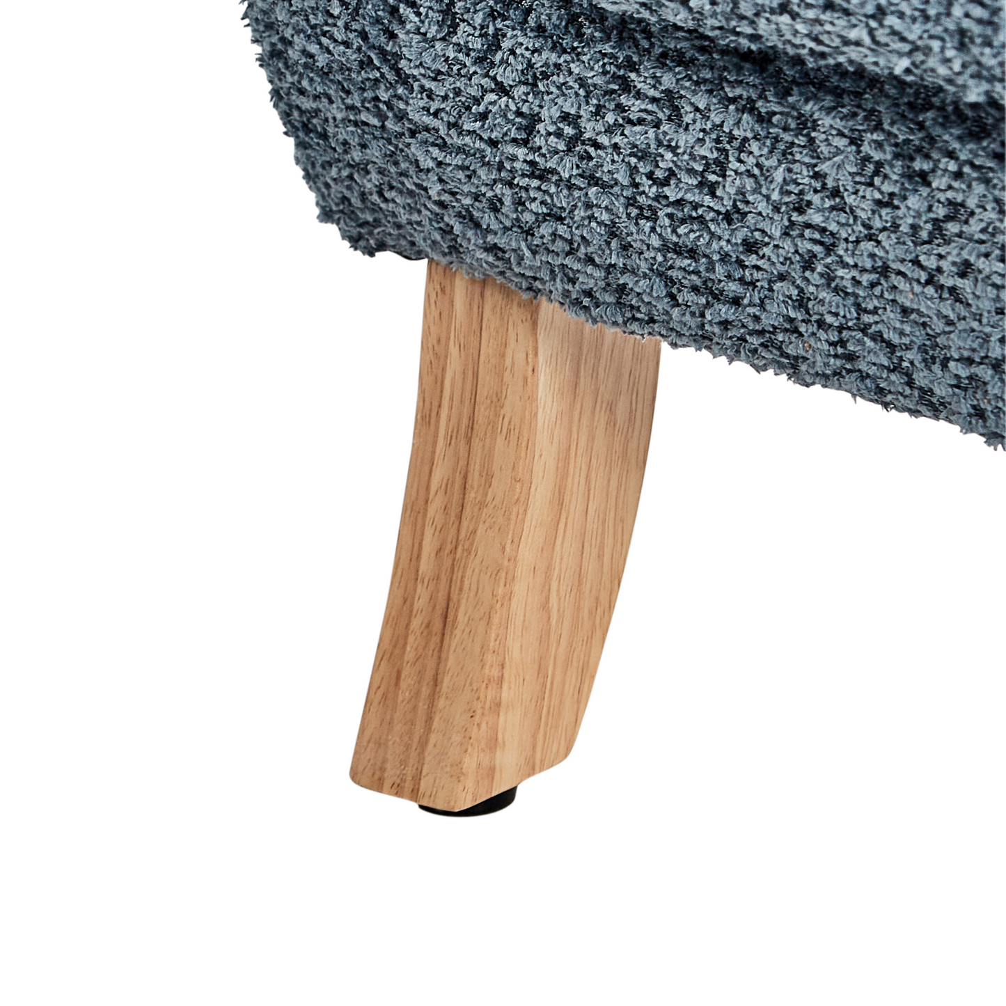 Boucle Armchair With Armrests Dark Blue Chair For Children