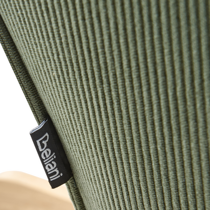Home Rocking Armchair Green Jumbo Cord Upholstery Black Legs