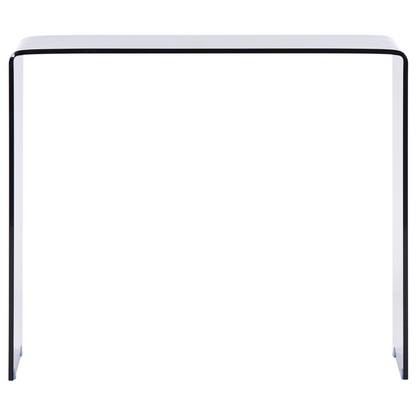 Console Table Black Transparent Glass 90 x 30cm Minimalist