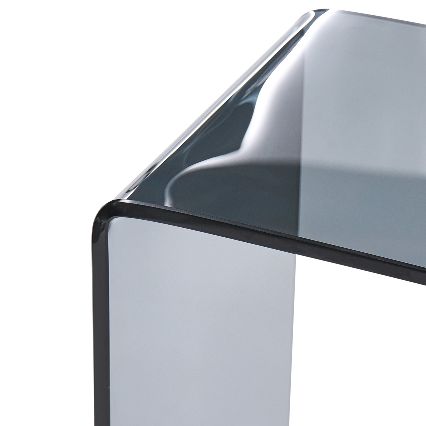 Console Table Black Transparent Glass 90 x 30cm Minimalist