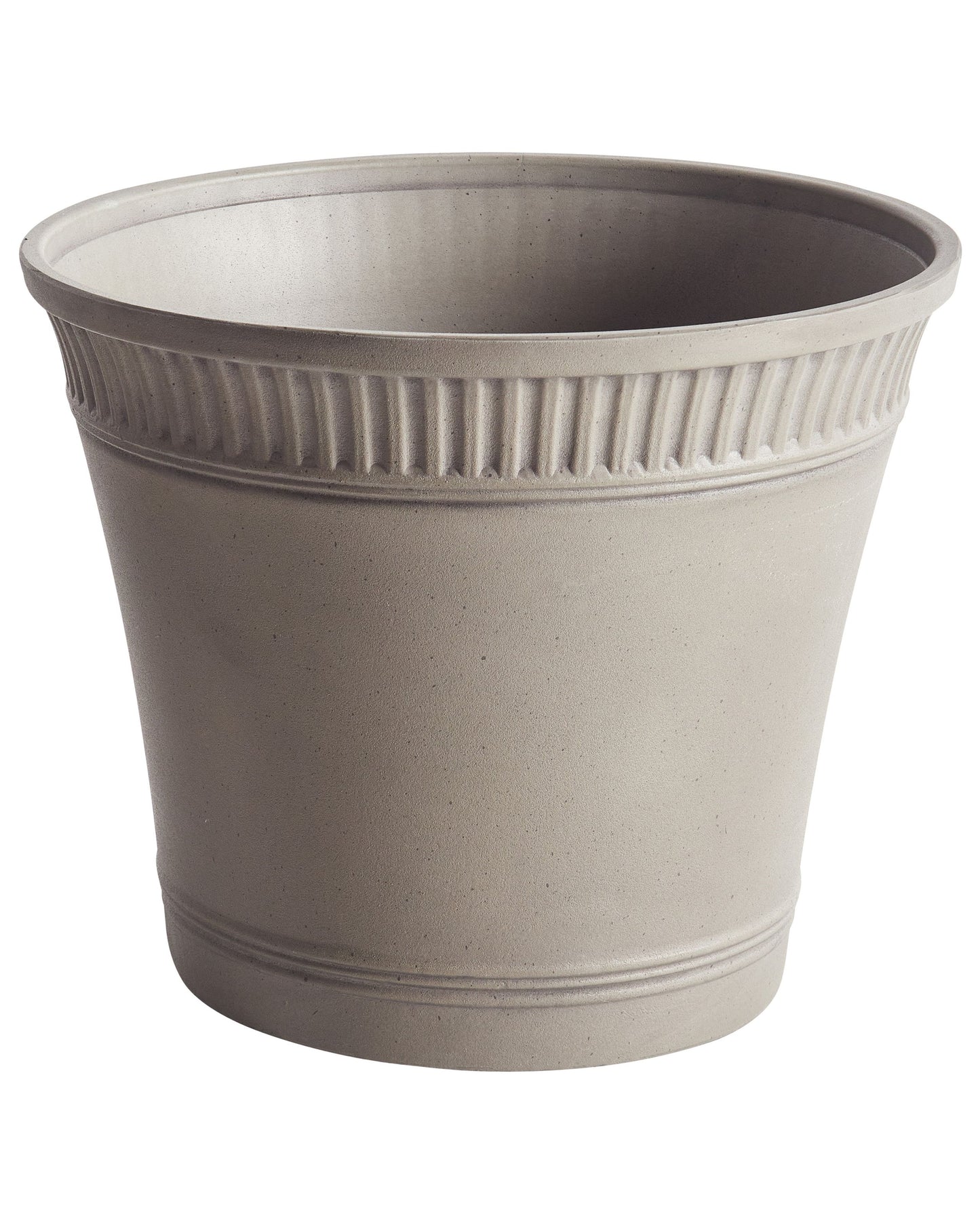 Grey Round Matte Planter 44cm Indoor Outdoor