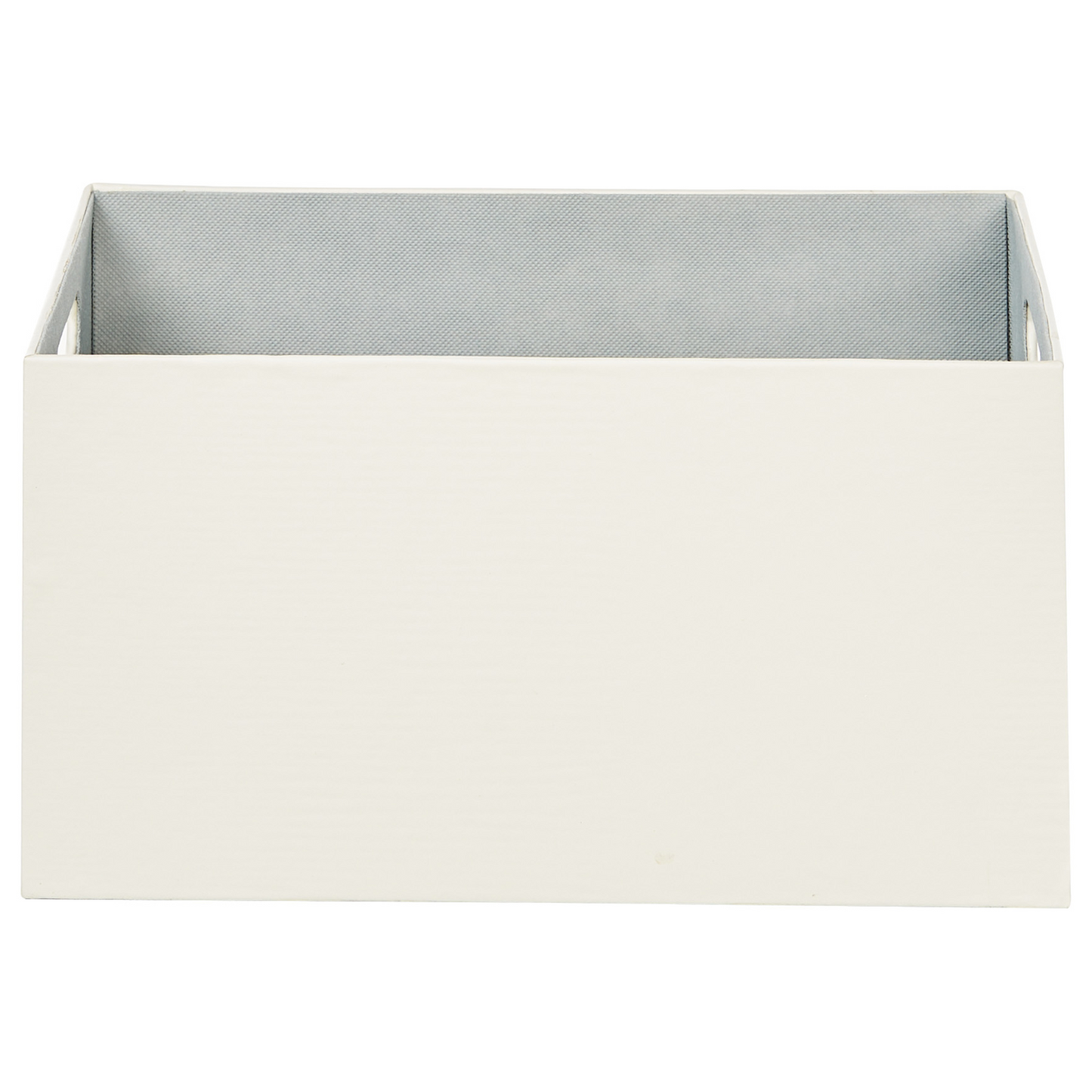 Beige Faux Leather Storage Baskets Set Of 3 With Handles For Shelves And Home Organization