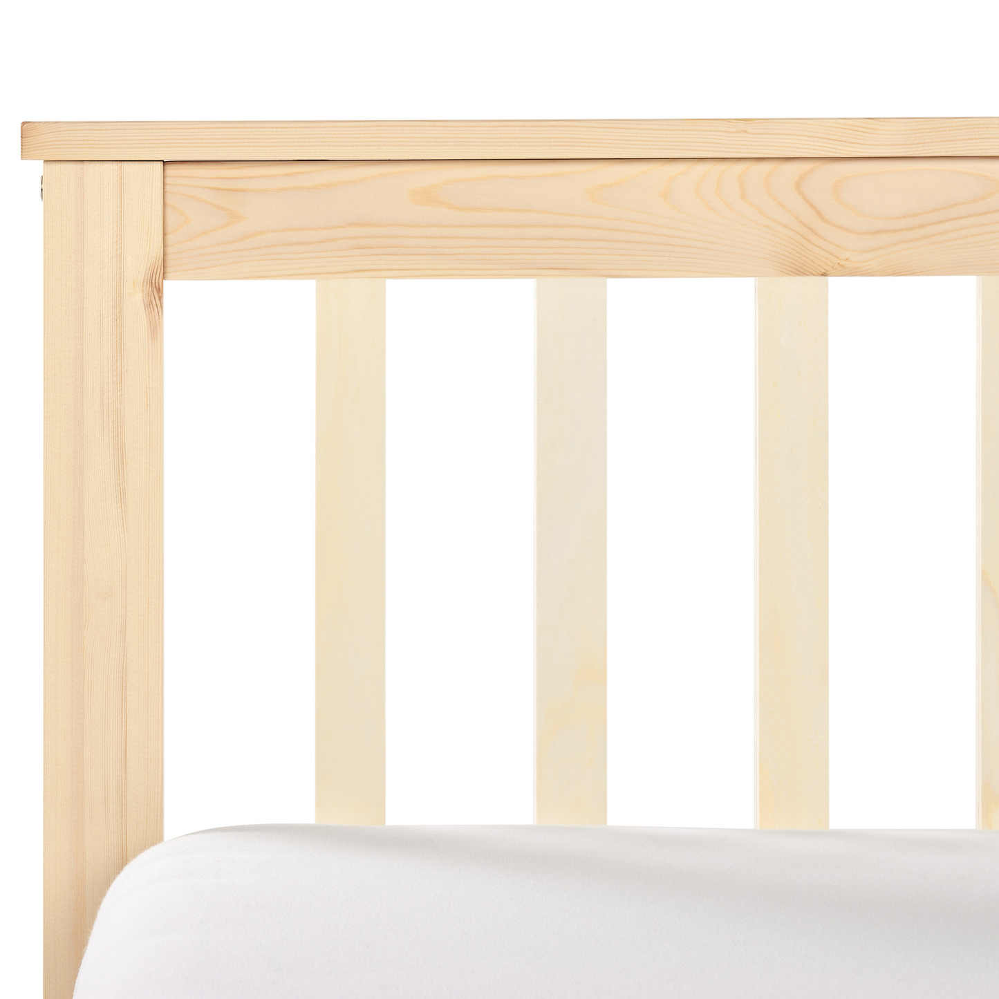 BrandName Light Brown Pine Wood Frame 3ft Single Headboard Minimalist