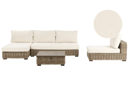 Veranda Grey Wicker Garden Conversation Set With Coffee Table