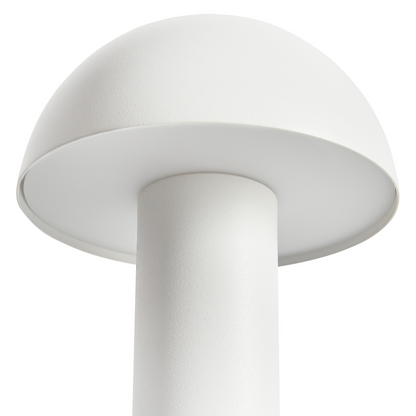 White Mushroom LED Table Lamp Wireless Iron Indoor Outdoor