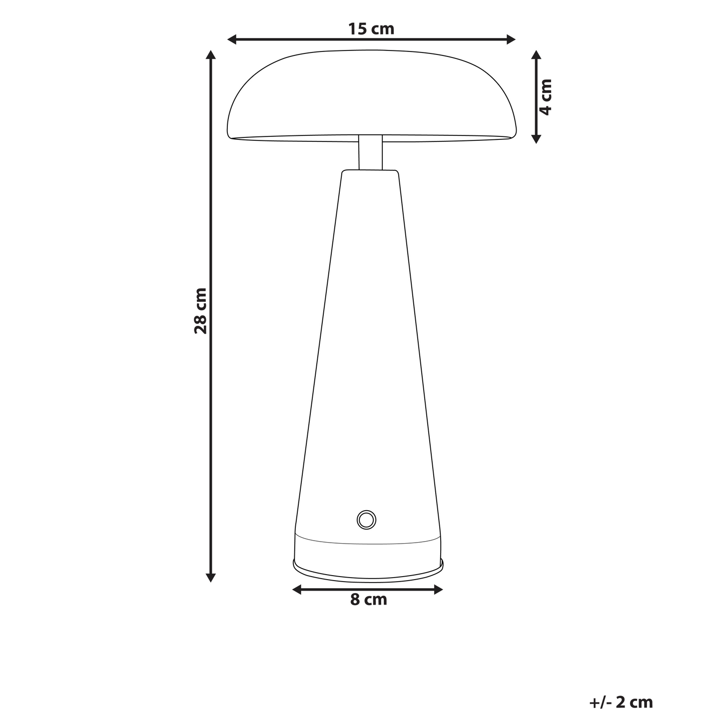 White Iron Indoor Table Lamp Wireless Dimmer Modern Design