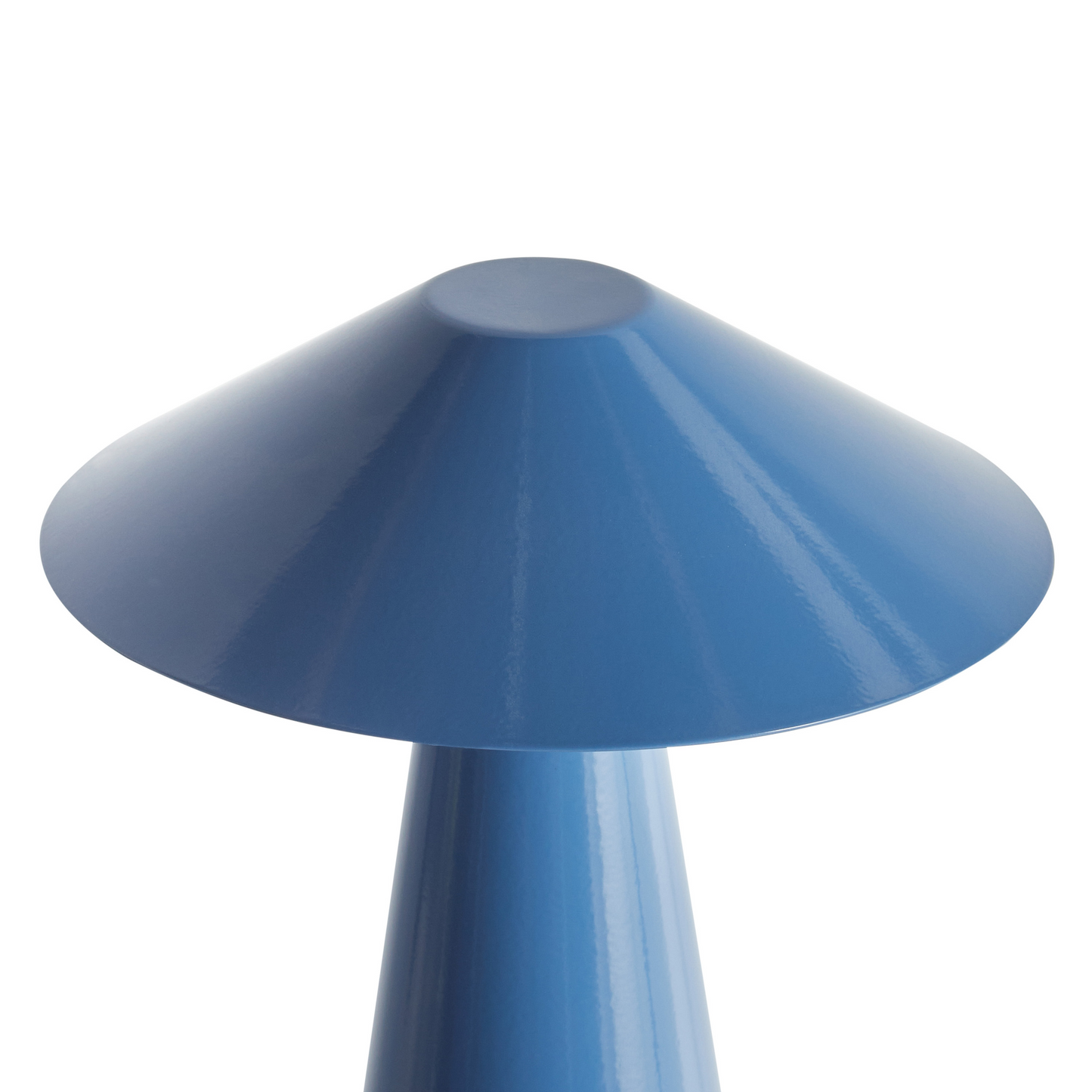 Table Lamp Blue LED Wireless Iron Indoor Mushroom Modern
