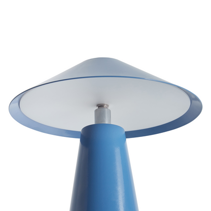 Table Lamp Blue LED Wireless Iron Indoor Mushroom Modern