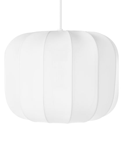 Hanging Pendant Lamp White Nylon Shade Modern Minimalist Living Room Light
