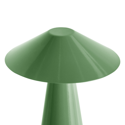 Table Lamp Green Led Wireless Iron Indoor Mushroom