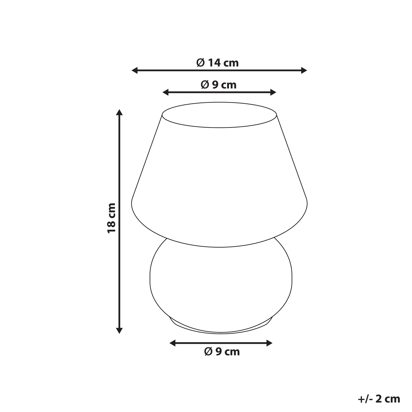 Home Modern Table Lamp Bedside White Glass Round Base With Cable For Elegant Bedrooms