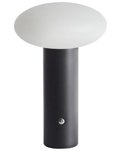 Table Lamp Black LED Wireless Indoor Mushroom Modern Minimalist Home Light
