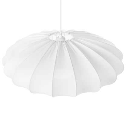 Hanging Pendant Lamp White Nylon Shade Modern Living Light