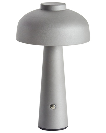 Table Lamp Grey Led Wireless Iron Indoor Mushroom Modern