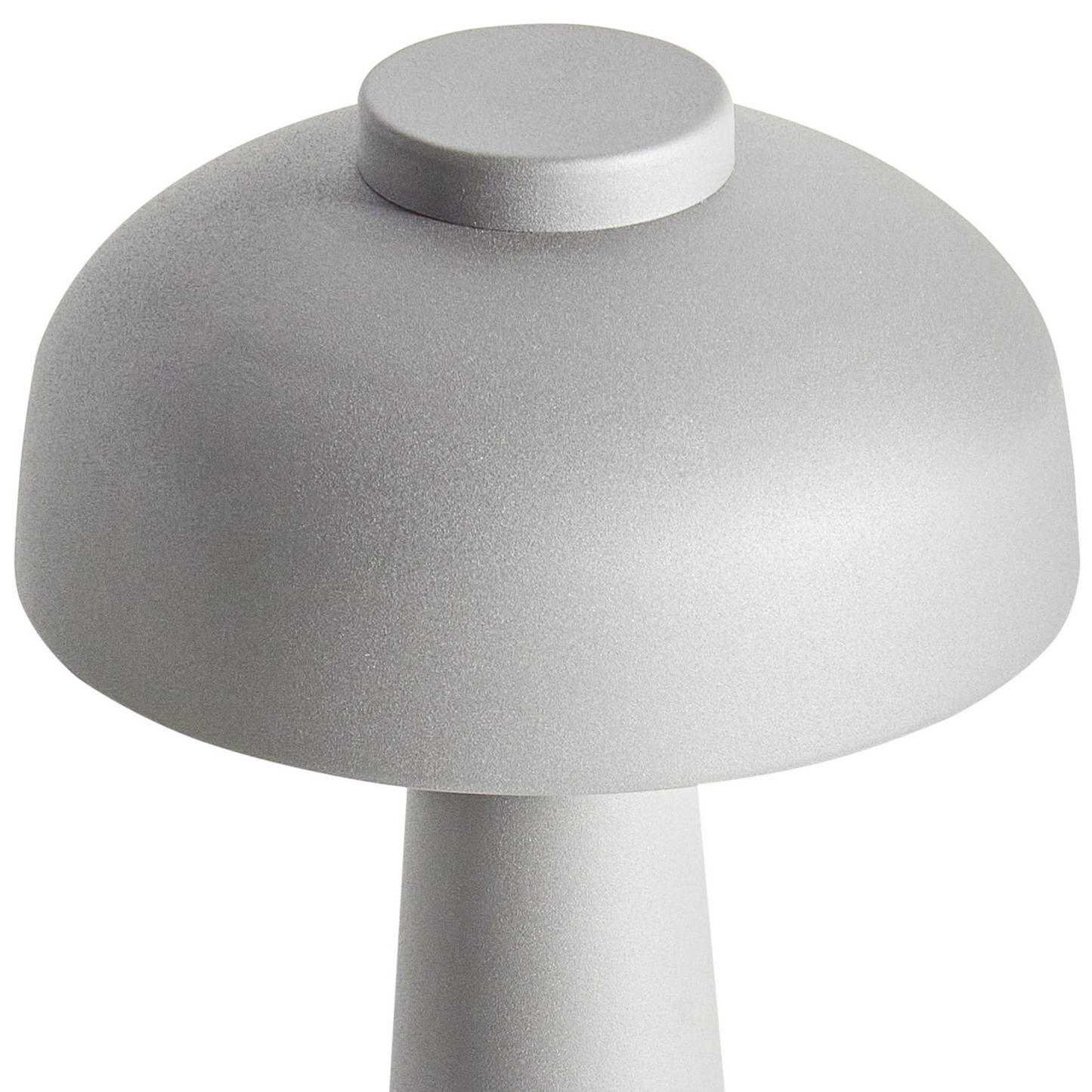 Table Lamp Grey Led Wireless Iron Indoor Mushroom Modern