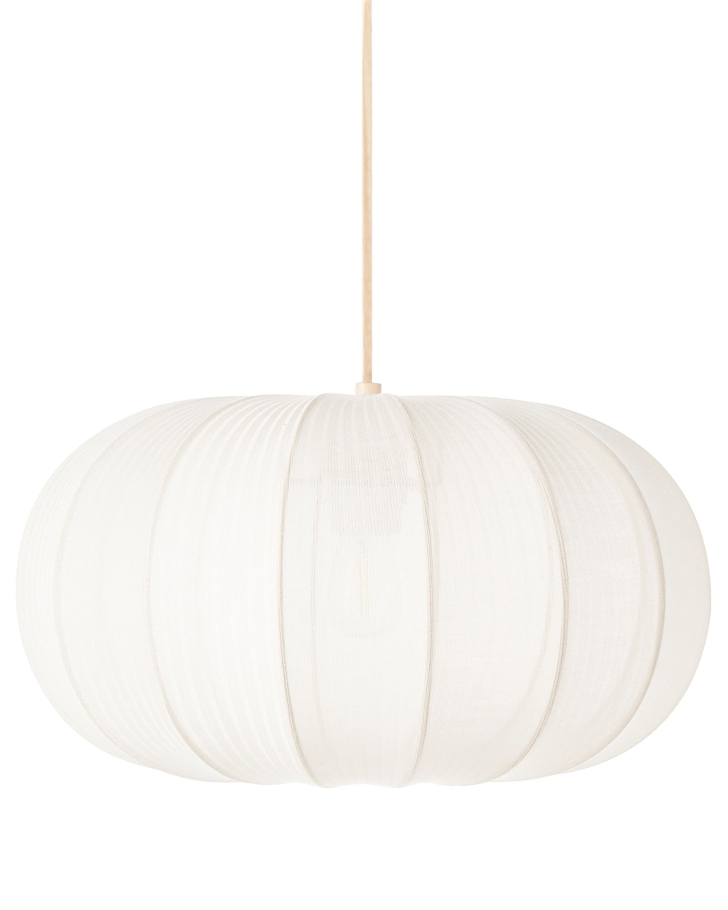 Pendant White Black Nylon Shade