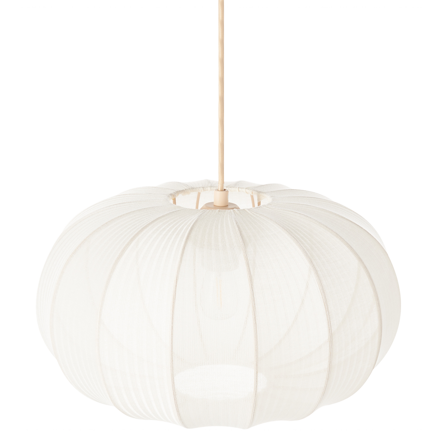 Pendant White Black Nylon Shade