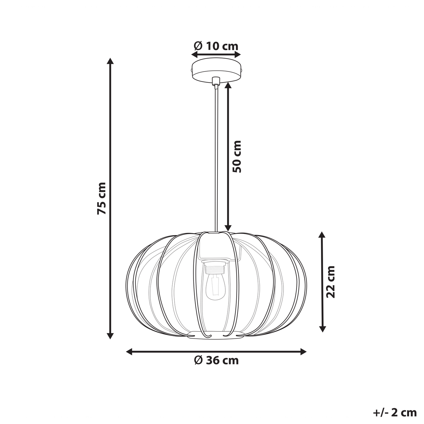 Hanging Pendant Lamp Black Nylon Shade Modern Living Light