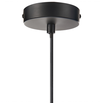 Pendant Lamp Black Nylon Shade Modern Living Room Light