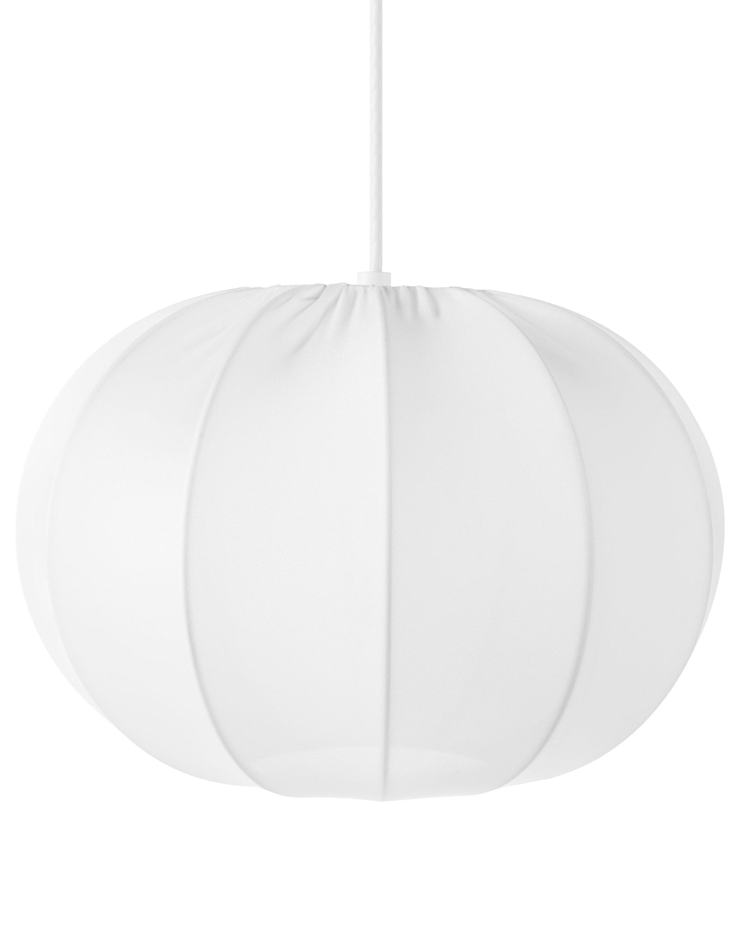 Elegant Hanging Pendant Lamp White Nylon Shade Modern Design Living Room Light