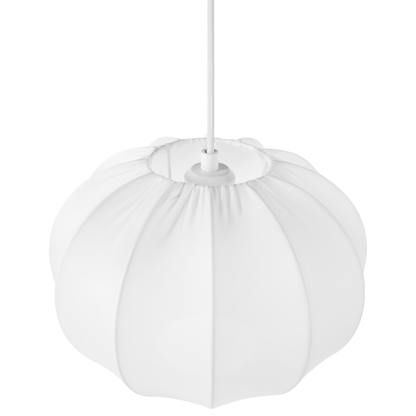 Elegant Hanging Pendant Lamp White Nylon Shade Modern Design Living Room Light