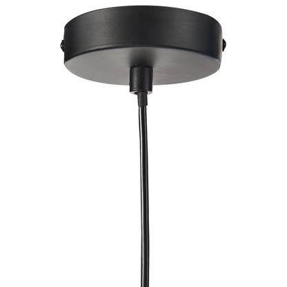 Hanging Pendant Lamp Brown Linen Shade Modern Tiered Design For Living Room