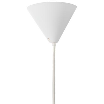 Hanging Pendant Lamp White Linen Shade Modern Design