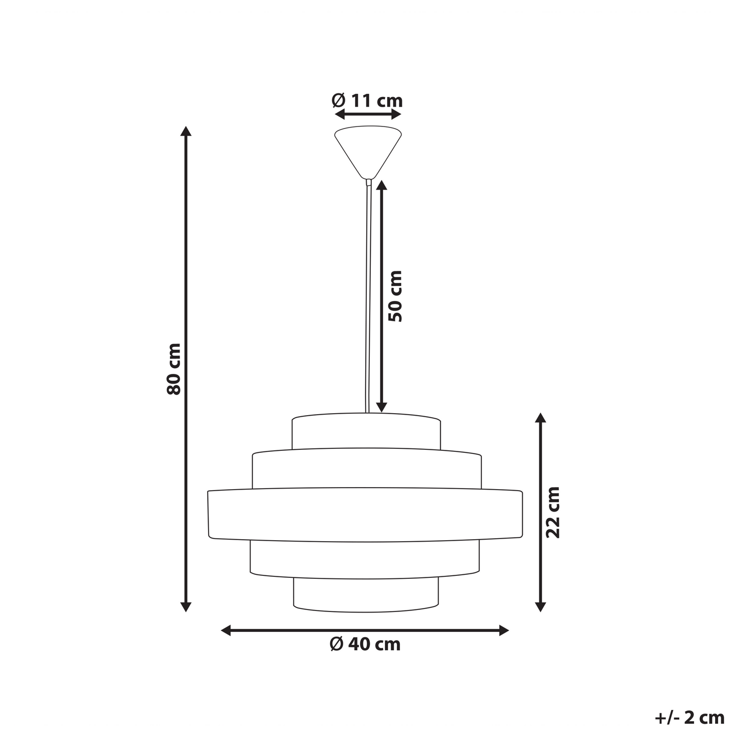 Hanging Pendant Lamp White Linen Shade Modern Design