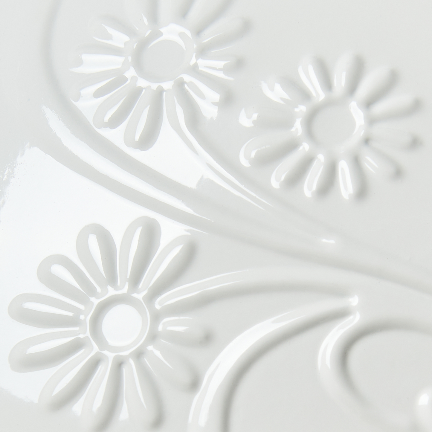 Pendant Lamp Off White Metal Floral Industrial